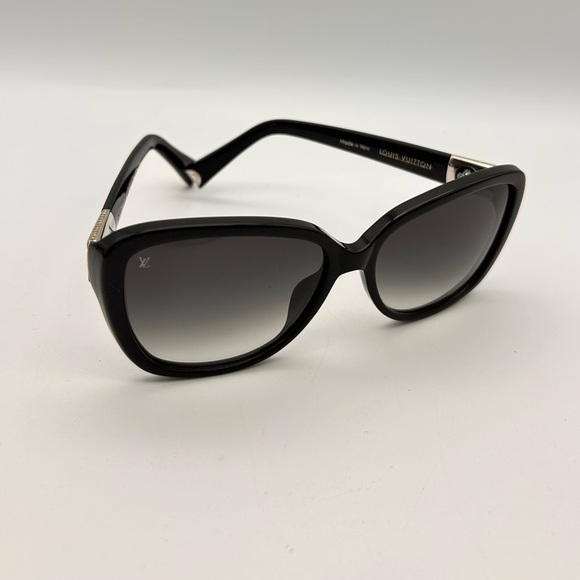 Louis Vuitton Black Heather Strass Sunglasses Z0457E ITALY No Box - Picture 10 of 11